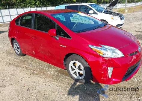 2012 Toyota Prius Two из США, поврежденный, VIN JTDKN3DU3C1505313